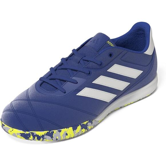 USED Adidas Men's Copa Gloro in Indoor Soccer Shoes Royal Blue/White/Yellow-8.5 - Picture 1 of 11
